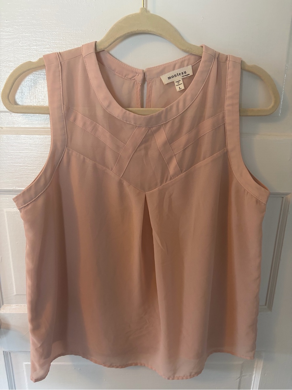 Monteau Soft Blush Sleeveless Camisole
